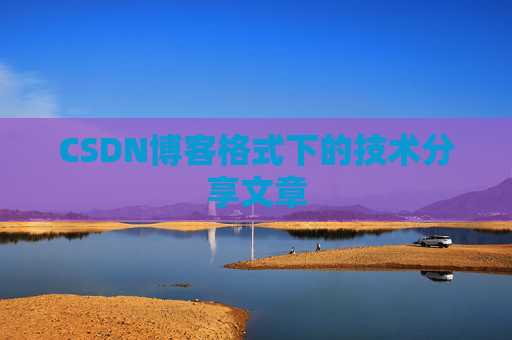 CSDN博客格式下的技术分享文章